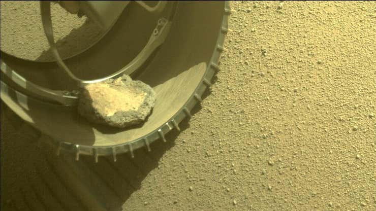 Image for The Rock Stuck in NASA's Perseverance Rover Is Finally Free