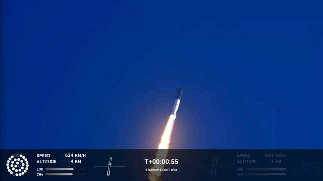 Image for article titled Everything We Noticed During SpaceX Starship’s Explosive Debut Launch